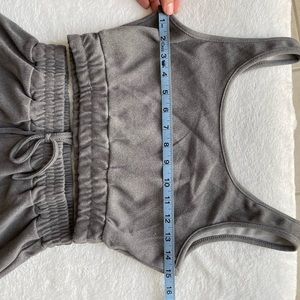 Gray Comfy Set - Crop Top and Shorts